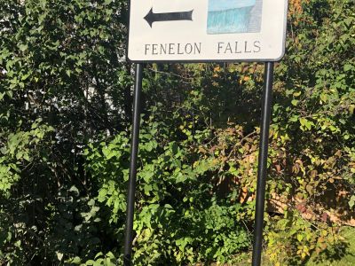 Fenelon Falls "The Falls" wayfinding sign