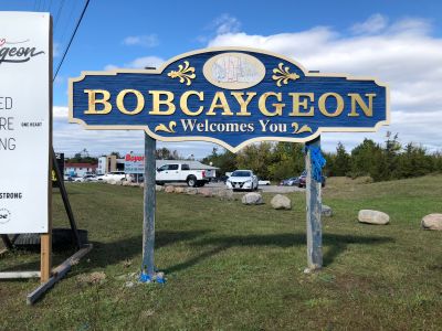 Bobcaygeon entrance sign