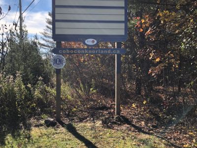 Coboconk entrance sign