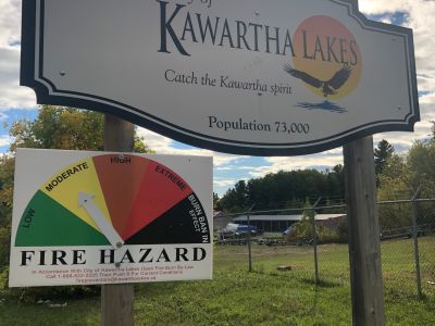 Kawartha Lakes entrance sign