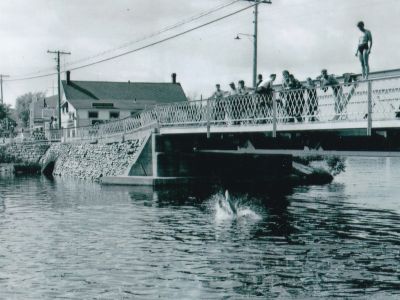 Early photograph of Coboconk - Gull River Bridge
