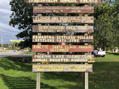 Bobcaygeon event signage
