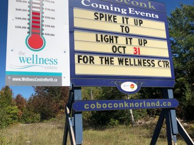 Coboconk entrance sign